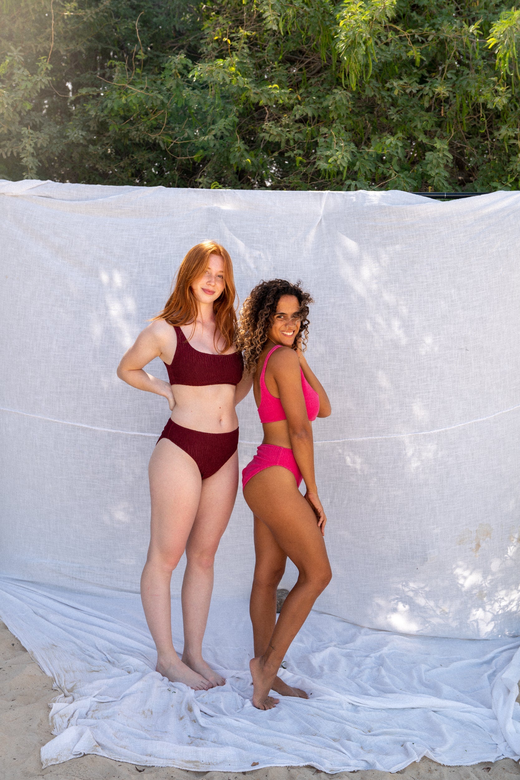 SIA WAVE CRINKLE BIKINI TOP ROSE CAPRICE