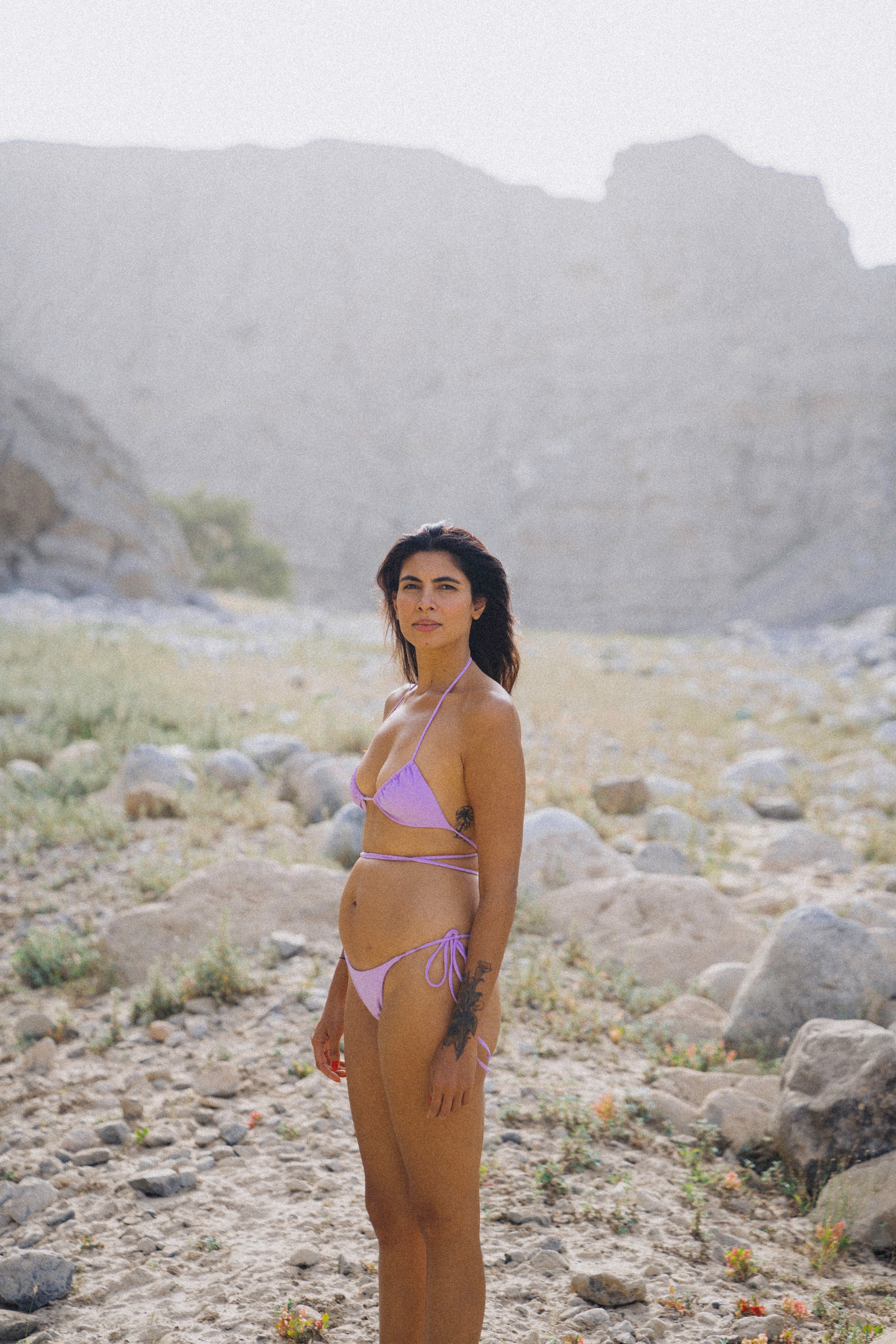 IBIZA TRIANGLE BOTTOM LILAC LONG STRINGS
