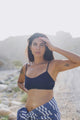 Anika bikini top round neck Blu Assoluto