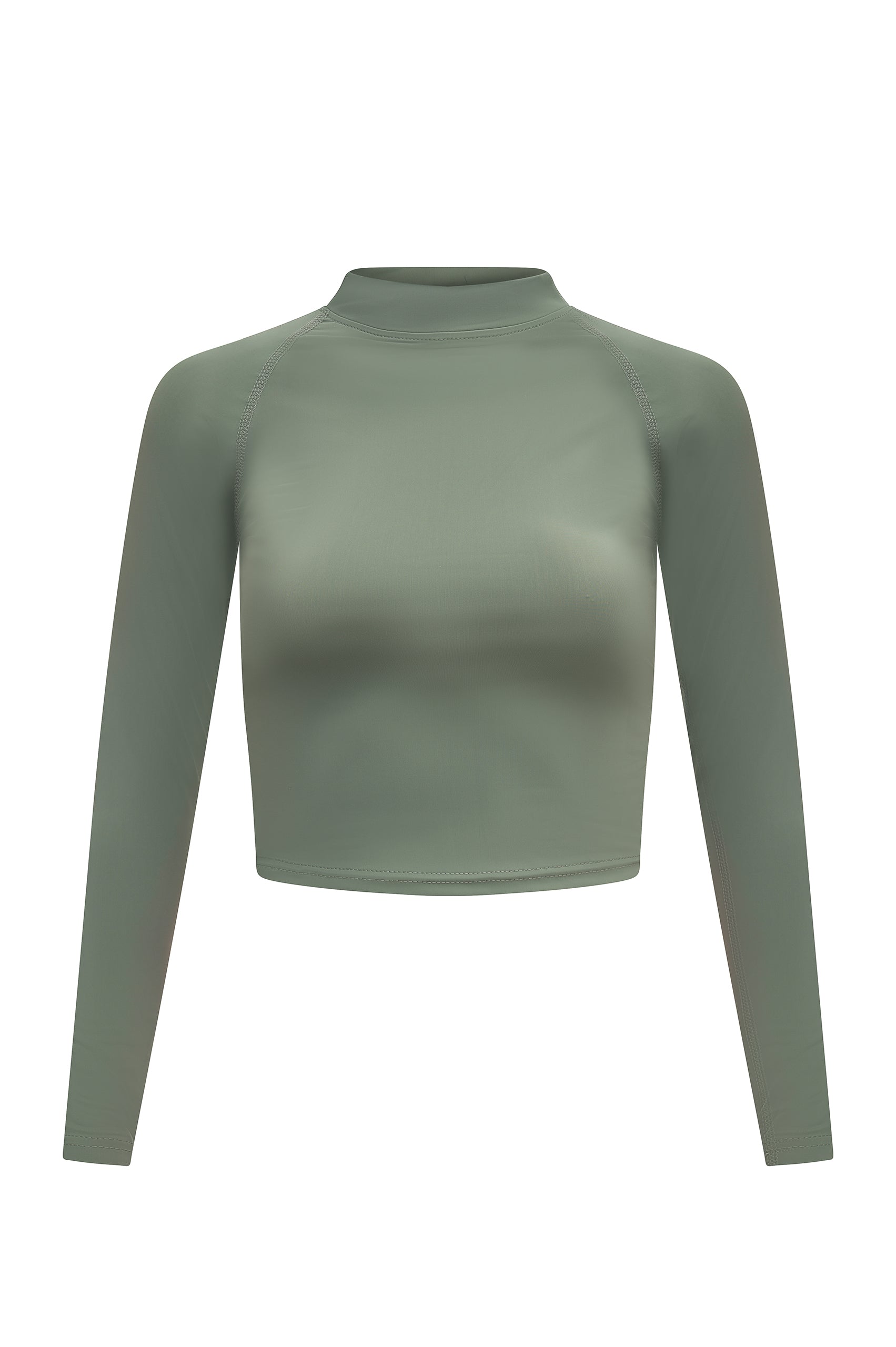 SALLA LONG-SLEEVE RASHGUARD MODERN SURF WEAR HAZY GREEN