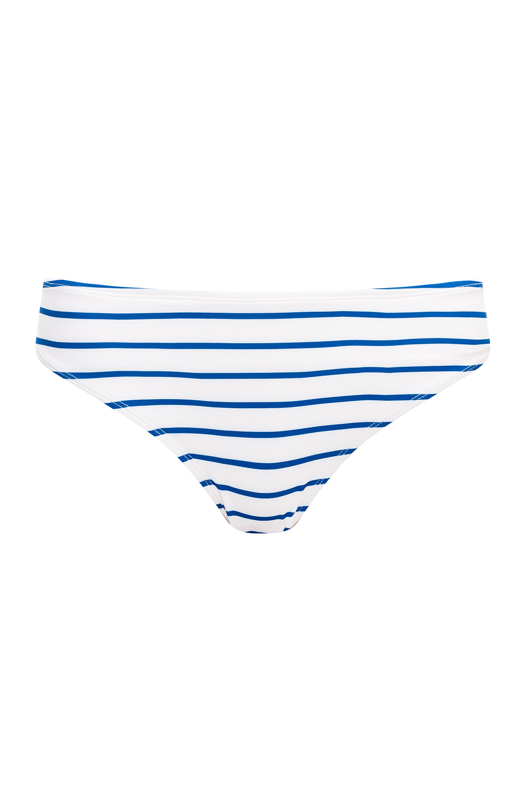 LOLA BIKINI BOTTOMS MID HIP BLUE STRIPE