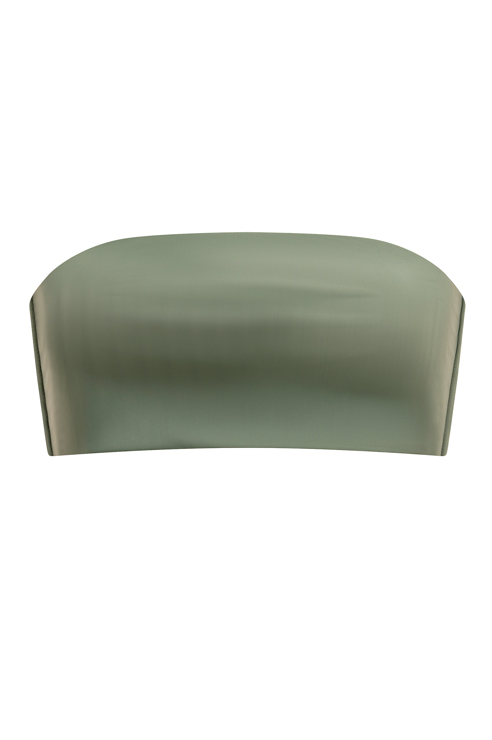 BEIRUT BANDEAU BIKINI TOP TIE BACK HAZY GREEN