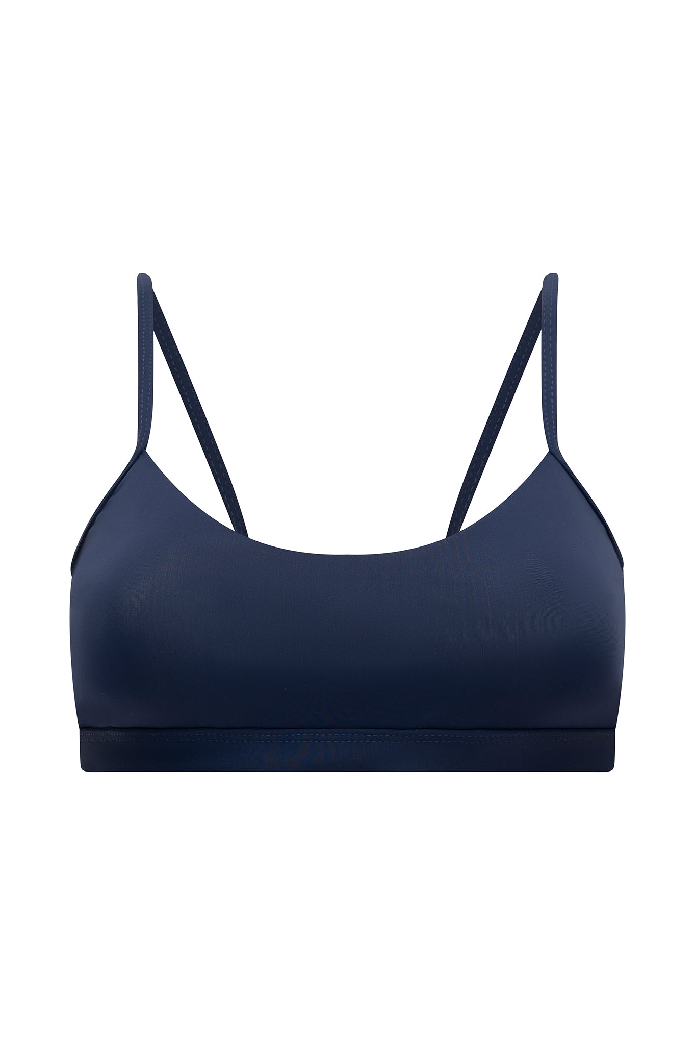 ANIKA BIKINI TOP ROUND NECK BLU ASSOLUTO