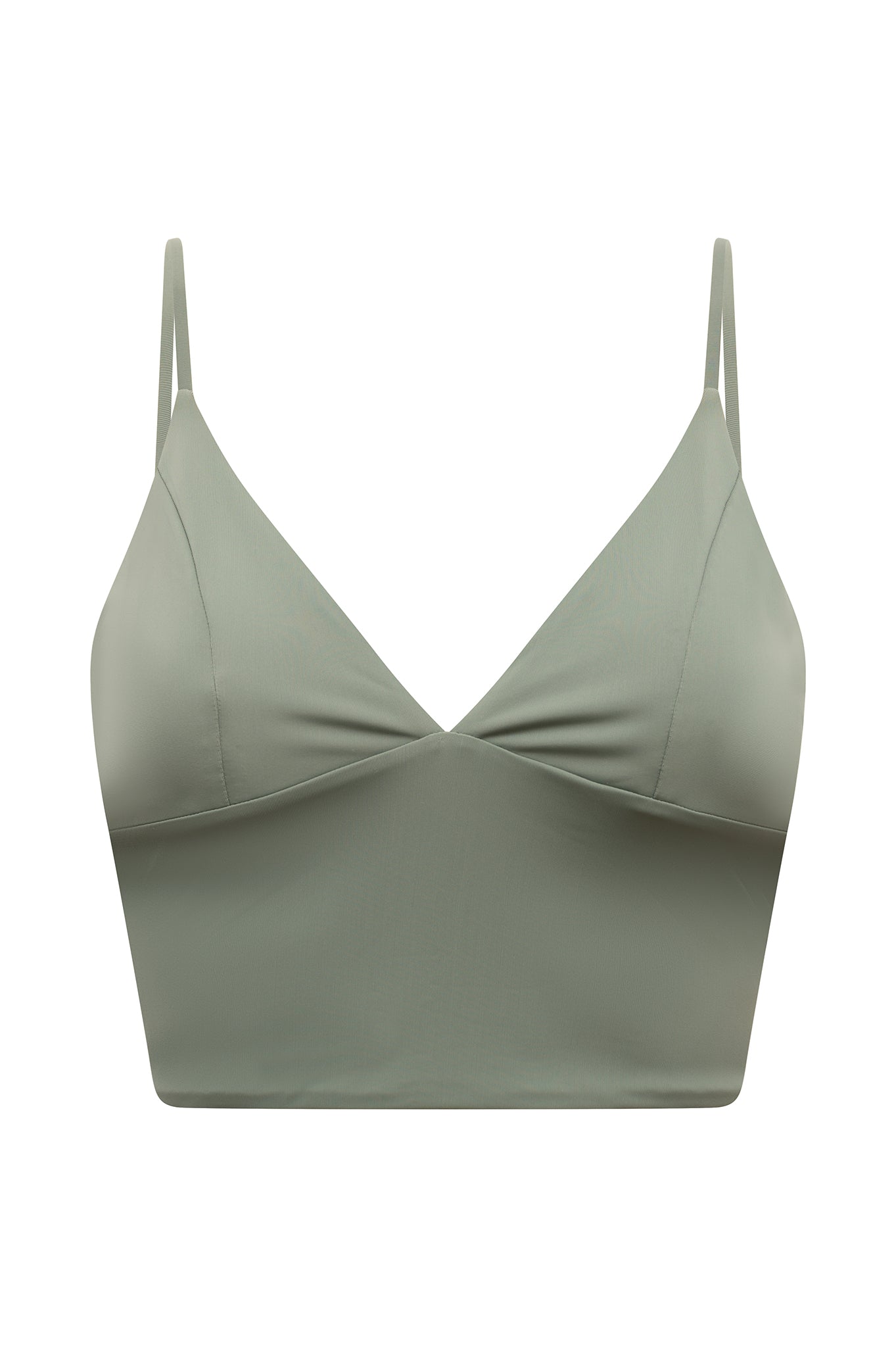 MARRAKESH BIKINI TOP TIE BACK HAZY GREEN