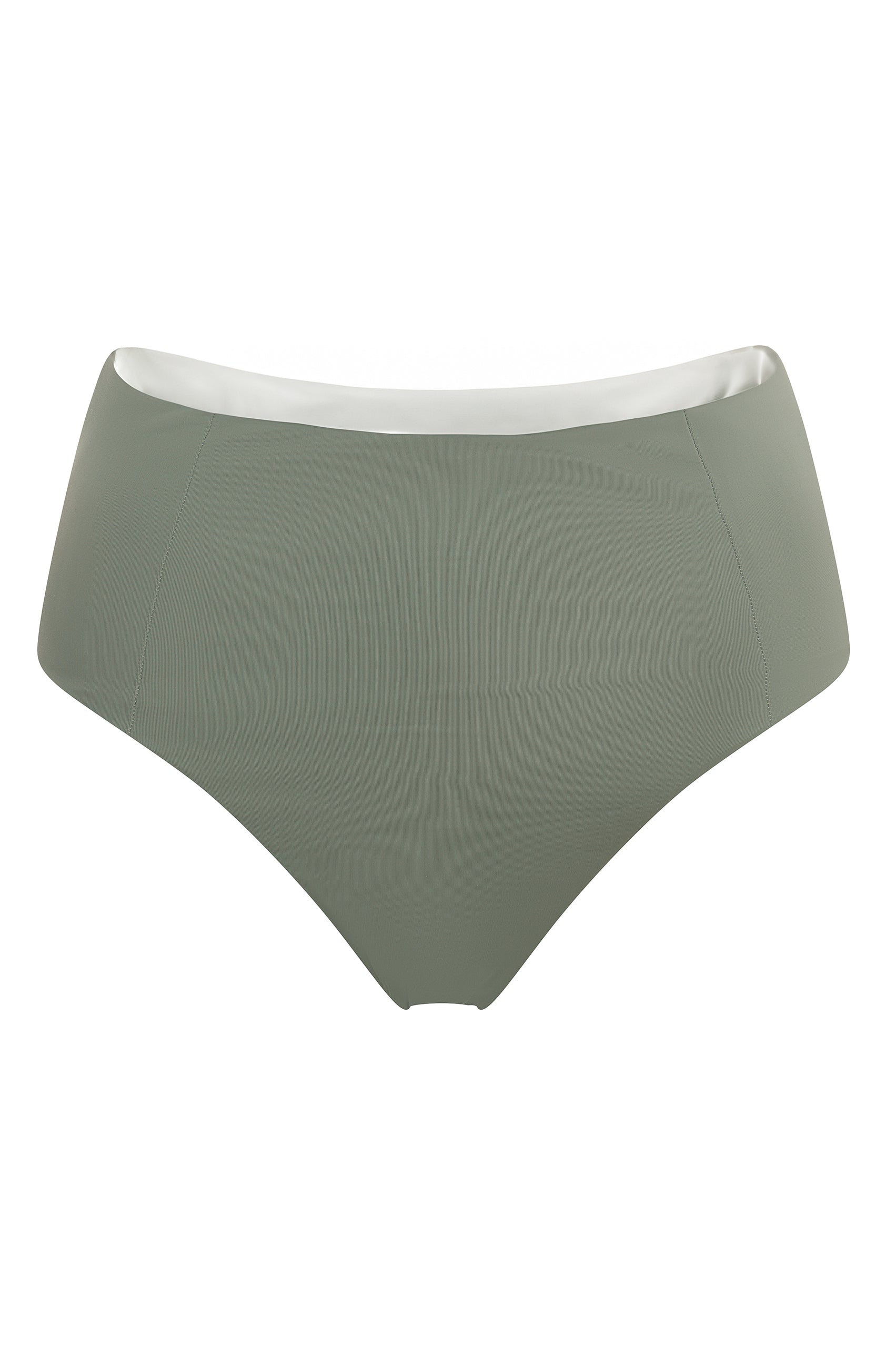 MARRAKESH HIGH WAISTED BIKINI BOTTOM HAZY GREEN